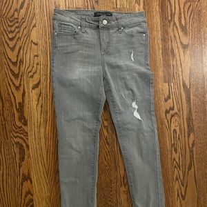 Cute girls grey jeans.